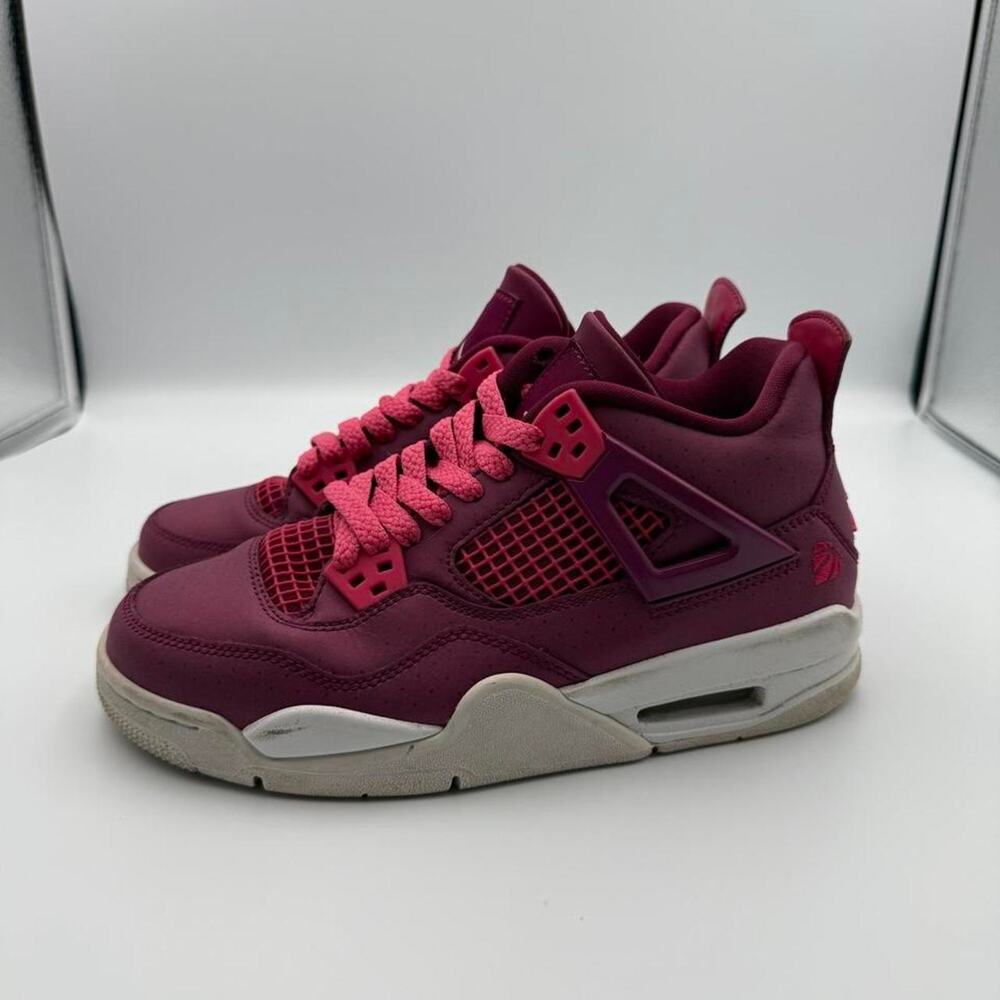 Nike Air Jordan 4 Retro GS “For The Love Of The Game” Bordeaux Size 5y No box
